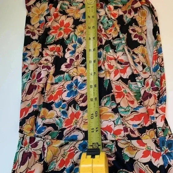 Zara fit and flare dress w high collar and back tie. Raw hem. Gorgeous colors. - Picture 5 of 9